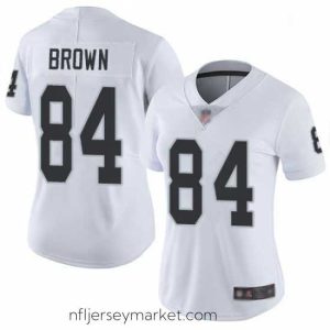 Alluring Womens Antonio Brown Limited White Road Jersey Oakland Raiders Football 84 Jersey Vapor Untouchabel Jersey