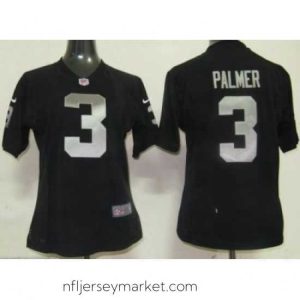 Gorgeous Womens Nike Oakland Raiders 3 Palmer Black Nike NFL Jerseys