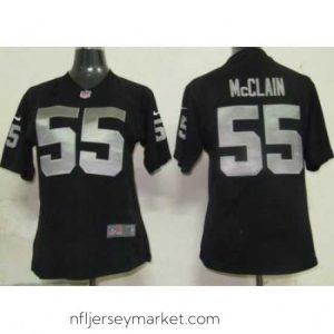 Gorgeous Womens Nike Oakland Raiders 55 McCLAIN Black Nike NFL Jerseys