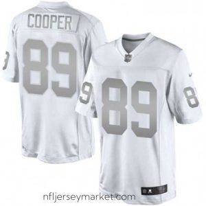 Luxurious Womens Nike Oakland Raiders 89 Amari Cooper Limited White Platinum NFL Jersey