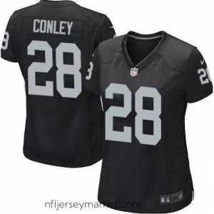 Irresistible Womens Oakland Raiders #28 Gareon Conley Black Jersey