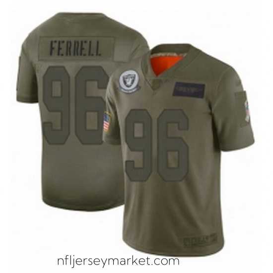 Stunning Womens Oakland Raiders 96 Clelin Ferrell Limited Camo 2019 Salute to Service Football Jersey