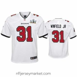 Irresistible Antoine Winfield Jr. Buccaneers White Super Bowl Lv Game Jersey