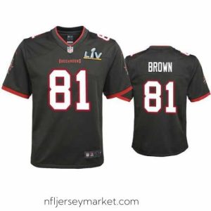 Premium Antonio Brown Buccaneers Pewter Super Bowl Lv Game Jersey