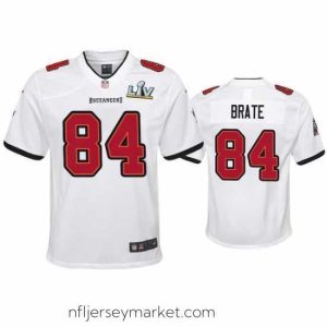 Top notch Cameron Brate Buccaneers White Super Bowl Lv Game Jersey