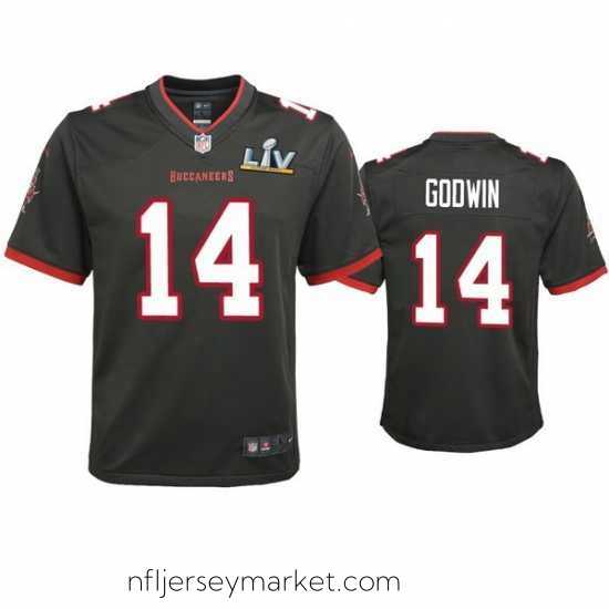 Gorgeous Chris Godwin Buccaneers Pewter Super Bowl Lv Game Jersey