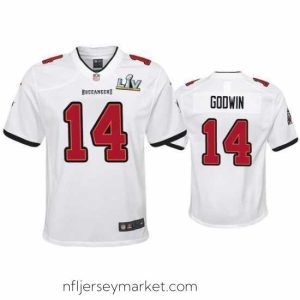Premium Chris Godwin Buccaneers White Super Bowl Lv Game Jersey