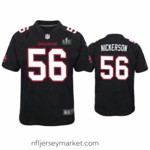 Stunning Hardy Nickerson Buccaneers Black Super Bowl Lv Game Fashion Jersey