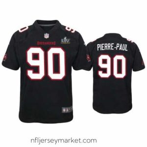 Irresistible Jason Pierre Paul Buccaneers Black Super Bowl Lv Game Fashion Jersey