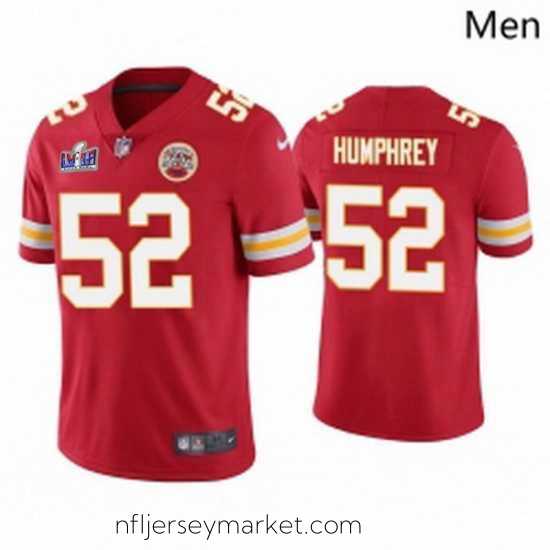 Exquisite Kansas City Chiefs 52 Creed Humphrey Red Vapor Untouchable Limited Stitched Football 2024 Super Bowl LVIII Jersey