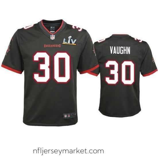Stunning Ke'Shawn Vaughn Buccaneers Pewter Super Bowl Lv Game Jersey
