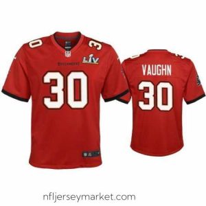 Premium Ke'Shawn Vaughn Buccaneers Red Super Bowl Lv Game Jersey