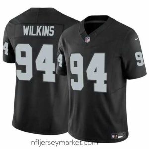Alluring Las Vegas Raiders 94 Christian Wilkins Black 2024 F.U.S.E Stitched Football Jersey