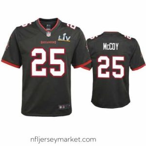 Exquisite Lesean Mccoy Buccaneers Pewter Super Bowl Lv Game Jersey
