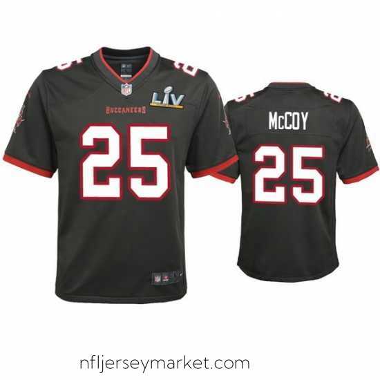 Exquisite Lesean Mccoy Buccaneers Pewter Super Bowl Lv Game Jersey