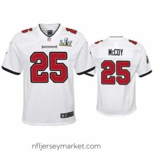 Luxurious Lesean Mccoy Buccaneers White Super Bowl Lv Game Jersey