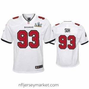 Luxurious Ndamukong Suh Buccaneers White Super Bowl Lv Game Jersey