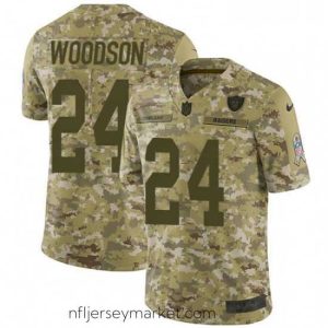 Magnificent Nike Oakland Raiders 24 Charles Woodson Limited Camo 2018 Salute to Service NFL Jersey
