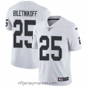 Top notch Nike Oakland Raiders 25 Fred Biletnikoff Elite White NFL Jersey