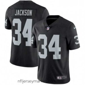 Premium Nike Oakland Raiders 34 Bo Jackson Black Team Color Vapor Untouchable Limited Player NFL Jersey