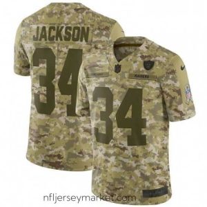 Superb Nike Oakland Raiders 34 Bo Jackson Limited Camo 2018 Salute to Service NFL Jersey