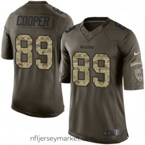 Alluring Nike Oakland Raiders 89 Amari Cooper Elite Green Salute to Service NFL Jersey