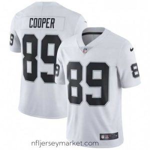 Premium Nike Oakland Raiders 89 Amari Cooper White Vapor Untouchable Limited Player NFL Jersey