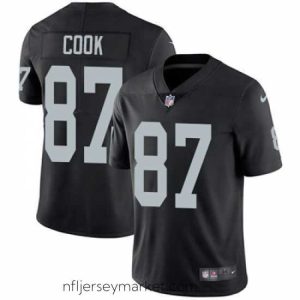 Luxurious Nike Raiders #87 Jared Cook Black Team Color Stitched NFL Vapor Untouchable Limited Jersey