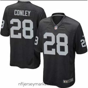 Superb Oakland Raiders #28 Gareon Conley Black Elite Jersey