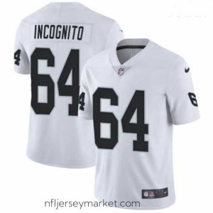 Superb Oakland Raiders #64 Richie Incognito Vapor Untouchable Limited White Jersey