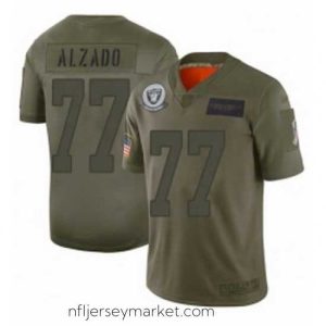 Stunning Oakland Raiders 77 Lyle Alzado Limited Camo 2019 Salute to Service Football Jersey