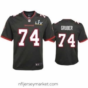 Premium Paul Gruber Buccaneers Pewter Super Bowl Lv Game Jersey