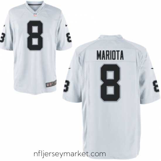 Superb Raiders 8 Marcus Mariota White Vapor Limited Jersey