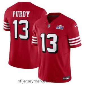 Superb San Francisco 49ers 13 Brock Purdy 2023 F.U.S.E  New Red Vapor Untouchable Limited Stitched Football 2024 Super Bowl LVIII Jersey
