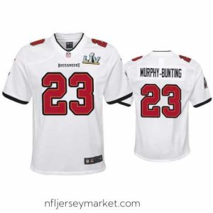 Premium Sean Murphy Bunting Buccaneers White Super Bowl Lv Game Jersey