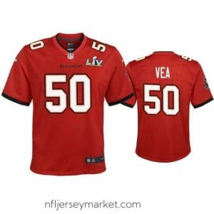 Luxurious Vita Vea Buccaneers Red Super Bowl Lv Game Jersey