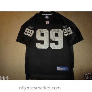 Top notch Warren Sapp #99 Oakland Raiders NFL Reebok Jersey