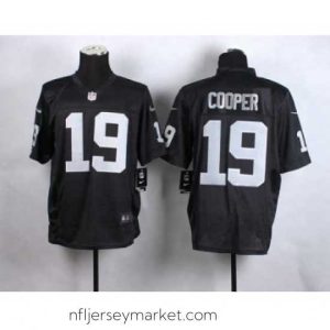 Top notch nike nfl jerseys oakland raiders 19 cooper black[Elite]