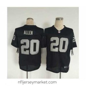 Luxurious nike nfl jerseys oakland raiders 20 allen black[Elite][allen]