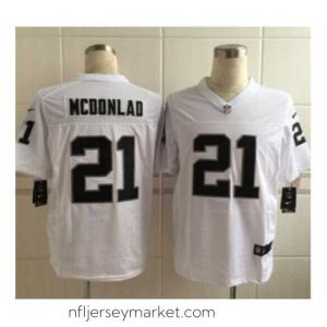 Top notch nike nfl jerseys oakland raiders 21 mcdonlad white[Elite][mcdonlad]