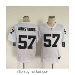 Luxurious nike nfl jerseys oakland raiders 57 armstrong white[Elite][armstrong]