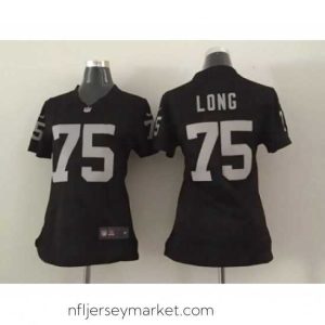 Luxurious nike nfl jerseys oakland raiders 75 long black[nike][long]